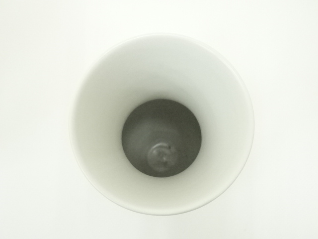 道具 ] - 道具 出石焼 永澤永信造 白雪磁花入（共箱） | ネット